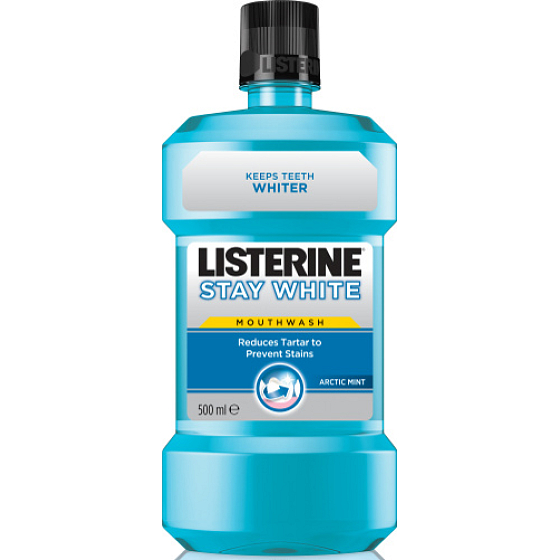 Listerine Stay White Arctic Mint mouthwash for white teeth 250 ml