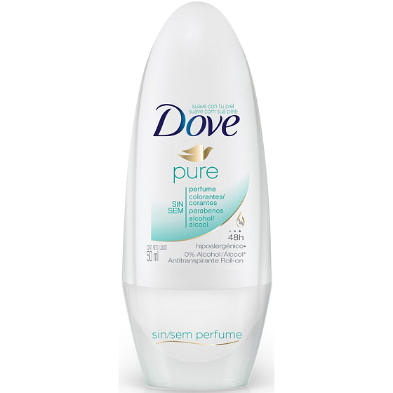 Dove Pure ball antiperspirant deodorant roll-on for women 50 ml
