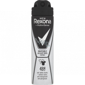 Rexona Men Invisible on Black + White Clothes antiperspirant deodorant spray  for men 150 ml - VMD parfumerie - drogerie