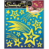 Wall stickers comet and stars with glitter glowing in the dark 31 x 29 cm