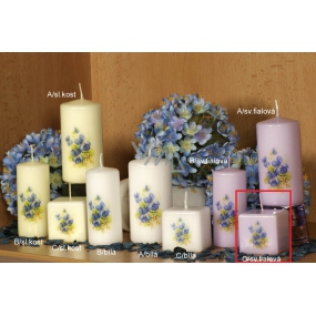 Lima Scent of Flowers Violet scented candle purple with cube decal 45 x 45 mm 1 piece