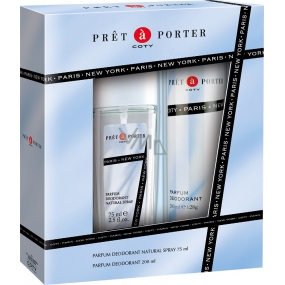 Pret a Porter Original perfume deodorant glass for women 75 ml + deodorant spray 200 ml, gift set