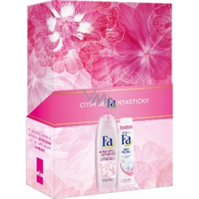 Fa Romantic Moments shower gel 250 ml + Dry Protect antiperspirant deodorant spray 150 ml, cosmetic set