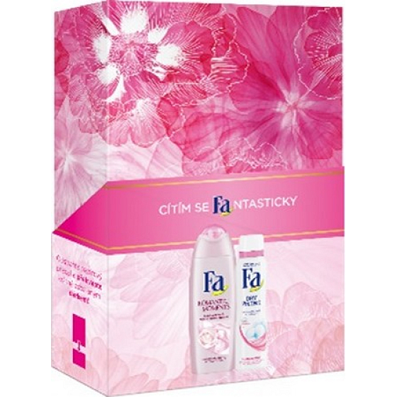 Fa Romantic Moments shower gel 250 ml + Dry Protect antiperspirant deodorant spray 150 ml, cosmetic set