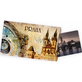 Ditipo Postcard with a gift Prague astronomical clock 115 x 195 mm