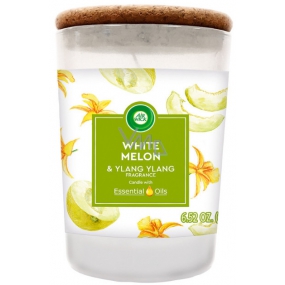 Air Wick Essential Oils White Melon & Ylang Ylang - White melons and ylang ylang scented candle glass 185 g