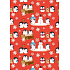Ditipo Gift wrapping paper 70 x 200 cm Christmas red Birds 2013912