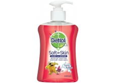 Dettol Kids Soft on Skin Ovocné bubliny tekuté mýdlo dávkovač 250 ml