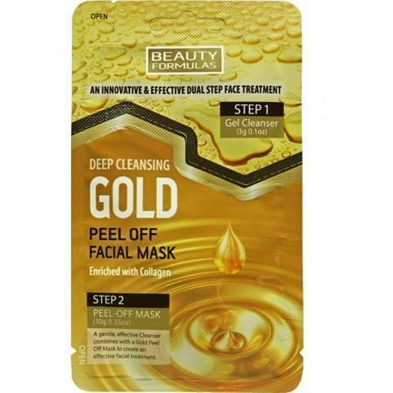 Beauty Formulas Gold Detox peeling two-step facial mask 13 g