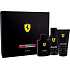 Ferrari Scuderia Black eau de toilette for men 125 ml + shower gel 150 ml + deodorant spray 150 ml, gift set