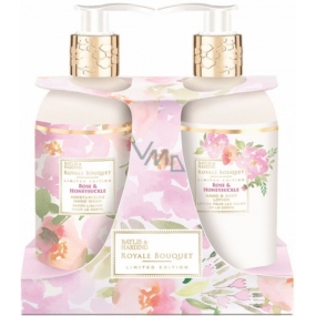 Baylis & Harding Rose and Honeysuckle liquid soap 300 ml + hand lotion 300 ml, cosmetic set