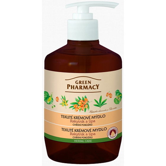 Green Pharmacy Sea Buckthorn and Linden Liquid Cream Protective Soap 460 ml