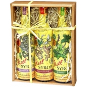 Kitl Syrob Bio Elderflower syrup 500 ml + Ginger syrup 500 ml + Mint syrup for homemade lemonade 500 ml, gift box