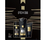 Ax Gold Signature Gold 150 ml men's deodorant spray + 250 ml shower gel + Signature styling gel 125 ml, cosmetic set