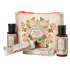 Panier des Sens Rose & Nutmeg shower gel 50 ml + Body Lotion 50 ml + Eau de Toilette 3.5 ml + Hand Cream 30 ml, Travel Gift Set