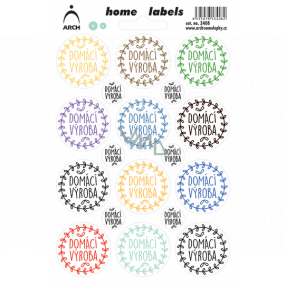 Arch Home Labels Home Labels stickers Home made color 12 x 18 cm
