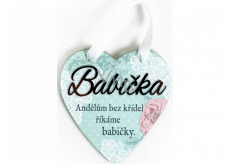 Albi Hanging plaque heart Grandmother 9 x 10 cm