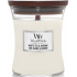WoodWick White Tea & Jasmin - White tea and jasmine scented candle with wooden wick and lid glass small 85 g