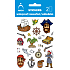 Arch Waterproof decorative stickers Pirates 9.5 x 6.5 cm