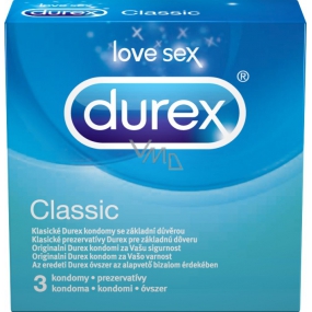 Durex Classic Classic Condom Nominal width: 56 mm 3 pieces
