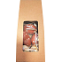 Plastic eggs for hanging brown and white 6 cm 6 pieces in paper bag