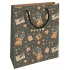 Nekupto Gift kraft bag 25 x 8 x 19 cm Christmas gifts green