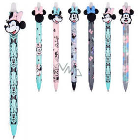 Colorino Rubberized pen Minnie Mouse winking green, blue refill 0,5 mm