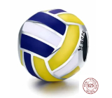 Charm Sterling silver 925 I love volleyball - volleyball, bead on bracelet sport