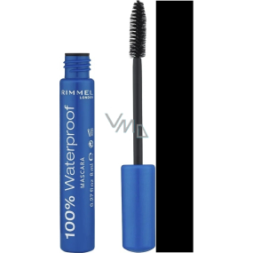 Rimmel London 100% Waterproof Waterproof Lengthening Mascara Black 8 ml