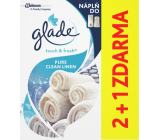 Glade One Touch Pure Clean Linen - Scent of clean linen mini spray air freshener refill 3 x 10 ml