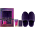 Baylis & Harding Fig and Pomegranate foot cream 140 ml + foot bath crystals 100 g + slippers 1 pair, cosmetic set for women