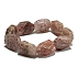 Rose quartz bracelet, polished natural stone approx. 2 cm / 16 - 17 cm, the most perfect healer