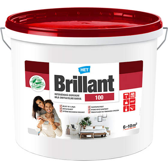 Het Brillant 100 washable painter's color, 7 + 1 kg