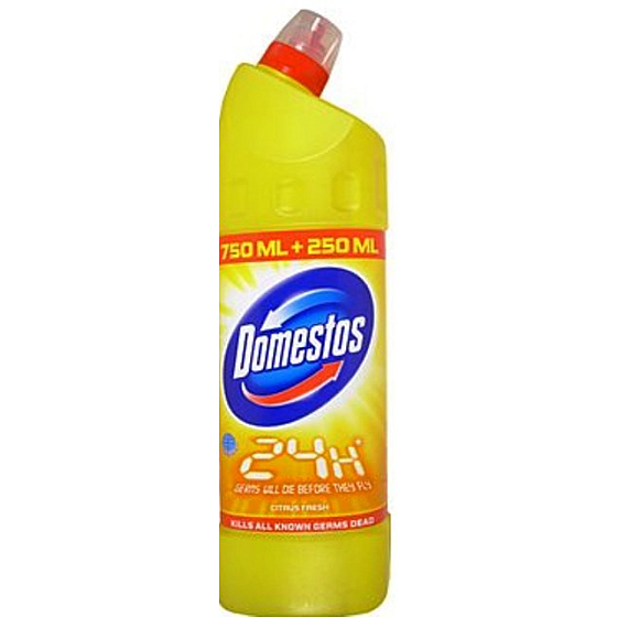Domestos 24h Citrus liquid disinfectant and cleaner 750 ml + 250 ml