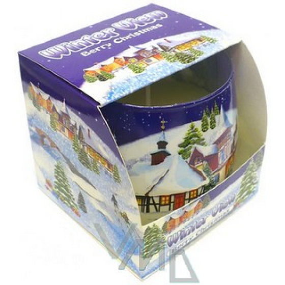 Candles Winter View Berry Christmas scented candle in glass 100 g