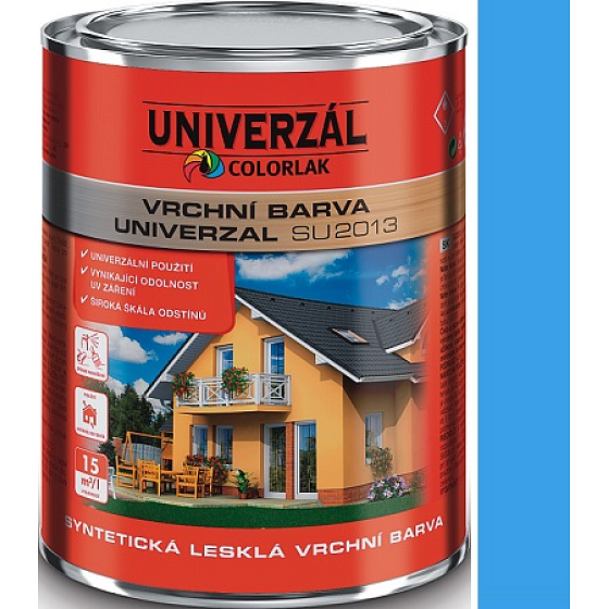 Colorlak Universal SU2013 synthetic glossy top coat Blue cyan 0.6 l