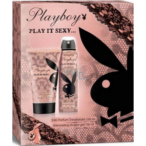 Playboy Play It Sexy deodorant spray 150 ml + shower gel 150 ml, cosmetic set
