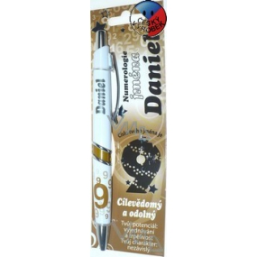 Nekupto Numerology of the name of a ballpoint pen with the name Daniel 1 piece