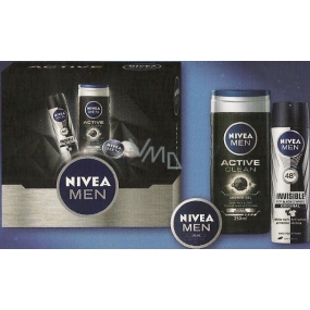 Nivea Men Deo Power antiperspirant spray 150 ml + shower gel 250 ml + cream 30 ml, cosmetic set