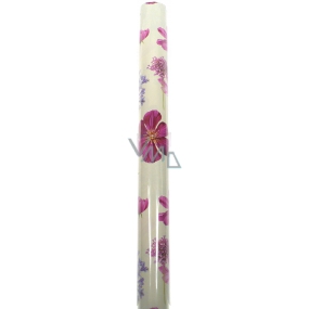 Nekupto Gift wrapping paper 70 x 150 cm Beige with pink flower 1 roll