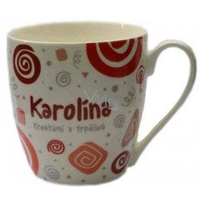Nekupto Twister mug named Caroline red 0.4 liter