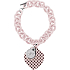 Oops! Objects Pois Bracelet bracelet OPSBR-32 old pink with burgundy polka dots