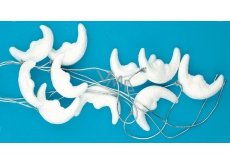 Chain moon with white glitters 180 cm