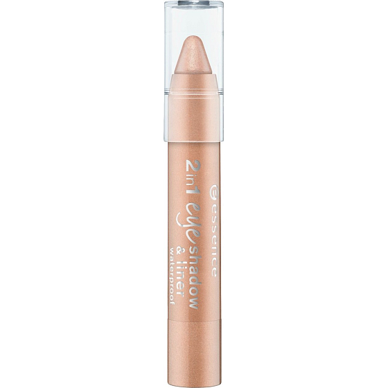 Essence 2in1 Eyeshadow & Liner waterproof eye shadows and lines 02 Peach Perfect 3.5 g