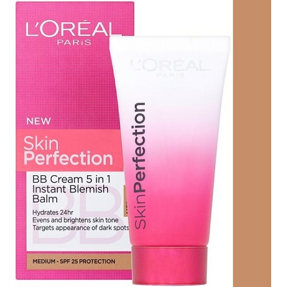Loreal Paris Skin Perfection BB cream 5 in 1 normal skin 50 ml