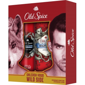 Old Spice Wolfthorn aftershave 100 ml + deodorant spray 125 ml, cosmetic set