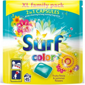 Surf Color Fruity Fiesta & Summer Flowers capsules for washing colored clothes 45 pieces, 1183 g
