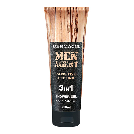 Dermacol Men Agent 3in1 Sensitive Feeling shower gel 250 ml tube