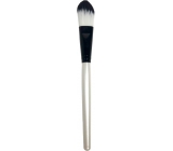 Cosmetic makeup brush flat 12 white-black 19 cm 30300