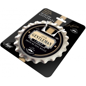 Nekupto League of True Gentlemen Opener, coaster, magnet in one I am a Gentleman - that's why women love me diameter 10 cm